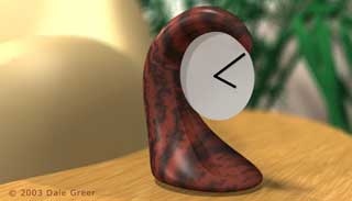 Clock in Cocobolo